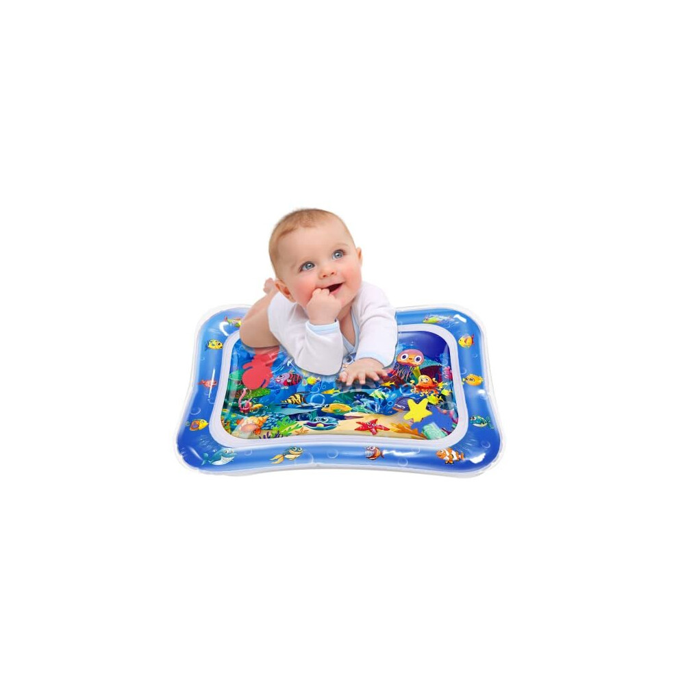 Infinno Inflatable Tummy Time Mat Premium Baby Water Play Mat for Infants and Toddlers Baby Toys for 3 to 24 Months, Strengthen Your Baby's