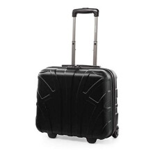 Suitline - Expandable Cabin Trolley, Hardshell Suitcase with Laptop Compartment, Hand Luggage, 100% matt ABS, 55 cm, 38 liters, Black