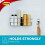 3M Command BATH31-SN-ES Shower Caddy, Satin Nickel 3