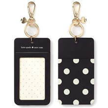 Kate Spade New York Γυναικείο ID Clip, Μαύρο Σημείο, Χωρίς Μέγεθος