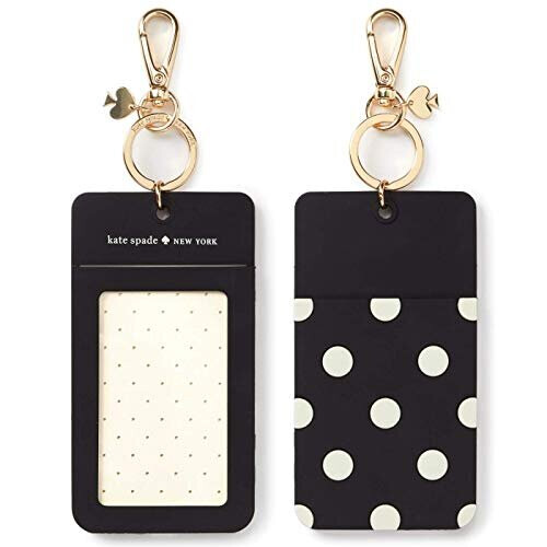 Kate Spade New York Γυναικείο ID Clip, Μαύρο Σημείο, Χωρίς Μέγεθος
