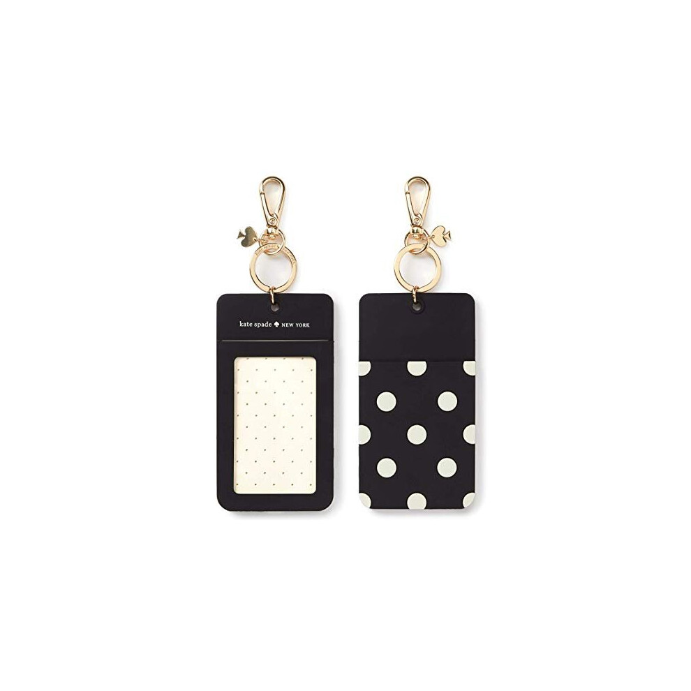 Kate Spade New York Women's Id Clip, Black Dot, Black, No Size