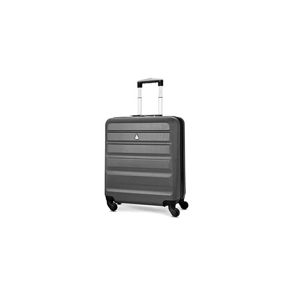 Aerolite 56x45x25 British Airways Jet2 easyJet Plus Flexi MAX ALLOWANCE 46L Hard Shell 4 Wheel Carry On Hand Cabin Luggage Suitcase 56x45x25 Char-image-OPC-P8XCJNB-NEW