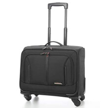 Aerolite 18 4-Wheel Laptop Bag - Cabin-Approved 36L Executive Mobile Office for 15.6-inch Laptop, BA/easyJet/Jet2, Black