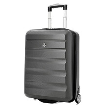 Aerolite 55x40x20cm Ryanair Priority Maximum Hard Shell Hand Cabin Luggage Suitcase 55x40x20 with 2 Wheels - for Lufthansa British Airways Jet2 &
