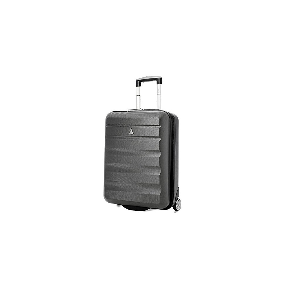 Aerolite 55X40x20cm Ryanair Priority Maximum Hard Shell Hand Cabin Luggage Suitcase 55X40x20 With 2 Wheels - For Lufthansa British Airways Jet2 &