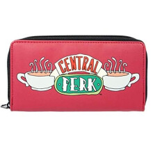 Friends Central Perk Coffee Shop Red Zipped Purse