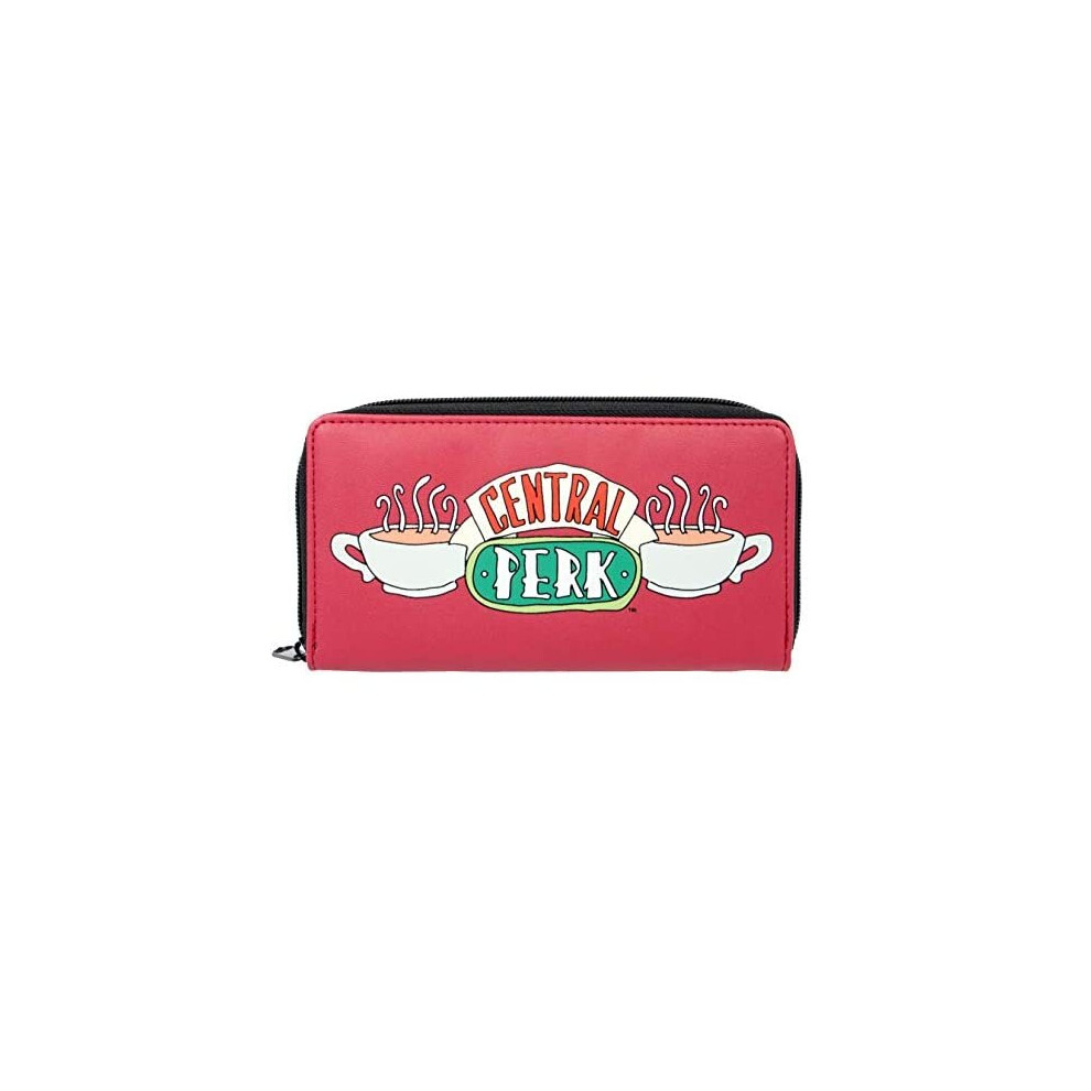 Friends Central Perk Coffee Shop Red Zipped Purse