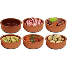 Seladan Clay Ovenproof Cooking Baking Dishes Set of 6, for Tapas, Gratin, Güvec, Greixonera, Cazuela UK