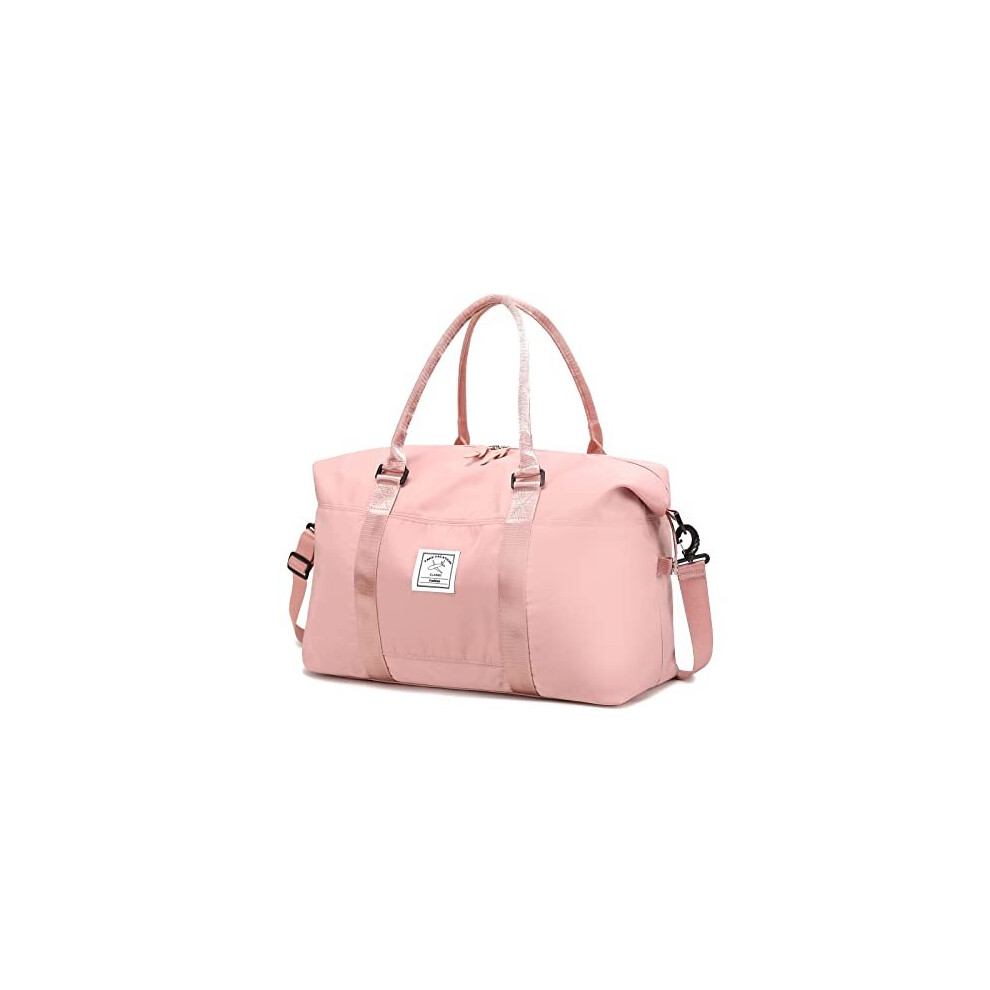 Sports Gym Bag Duffle Bag with Wet Pocket, Weekend Travel Bag Overnight Bag for Women, Waterproof Travel Duffle Bag Holdalls Tote Bag with Should