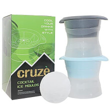 Durable Giant Ice Ball Moulds-2 Ice Cubes Tray Big Sphere Maker Add to Your Barware Set. for Slow Melting Ice for All Your Favourite Drinks.