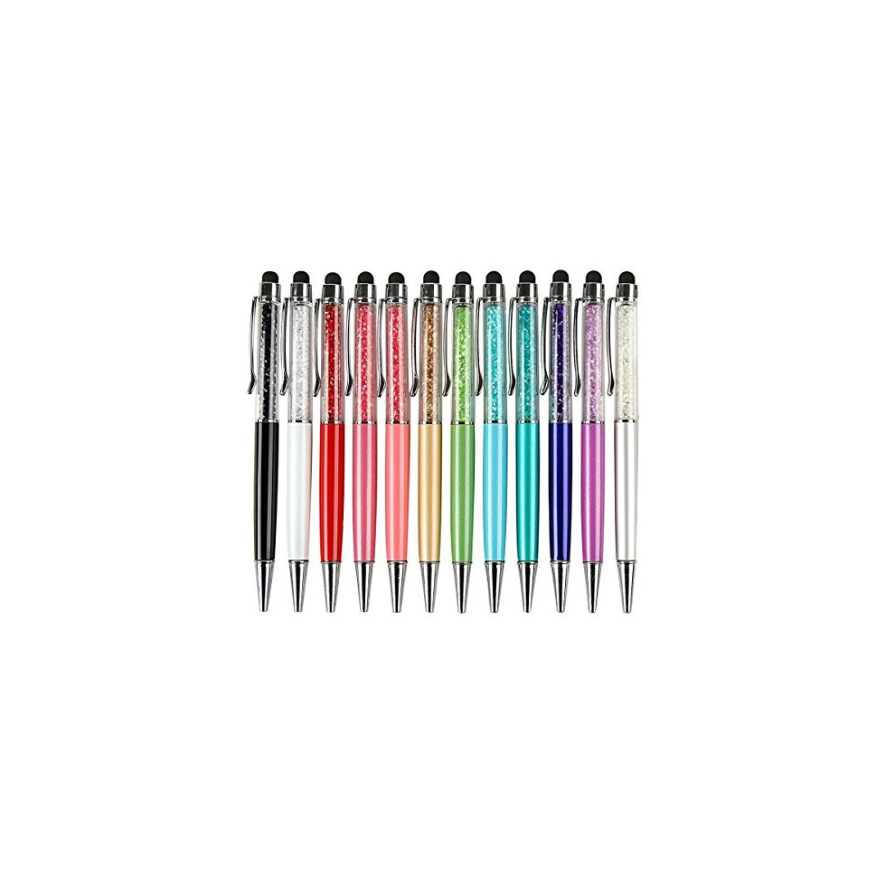 Photos - Stylus Pen 12pcs/pack MengRan Bling Bling 2-in-1 Slim Crystal Diamond  and Ink Ballpoint Pens (12 colors)