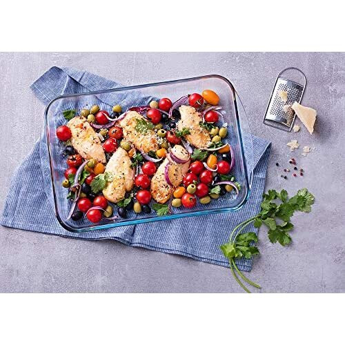 Pyrex Pyrex - Essentials - Set of 2 Rectangular Glass Lasagne Dishes (35 x 23 cm, 40 x 27 cm) 2