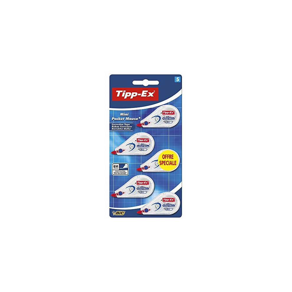 TIPP-Ex Mini Pocket Mouse Correction TapeÂ Â Blister Pack 5 unitÃ©s-image-OPC-P8XCKF9-NEW