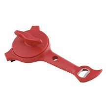 Kuhn Rikon 25629 5-in-1 Jar and Bottle Master Opener, Red, Plastic