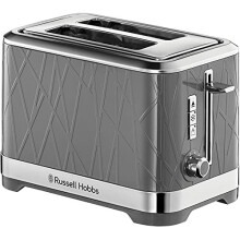 Russell Hobbs 28092 Structure Toaster, 2 Slice - Contemporary Design Featuring Lift and Look with Frozen, Cancel and Reheat Settings, Grey