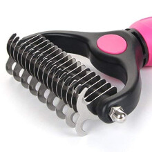 Pet Grooming Comb Dog Undercoat Rake,Dematting Comb Groomimg Stripping Deshedding Tool For for Knots, Tangles, Matted Fur Cats(Large Medium