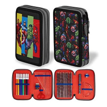 Marvel Pencil Case, Stationery Supplies Avengers Filled Pencil Case, Stationery Sets School Supplies