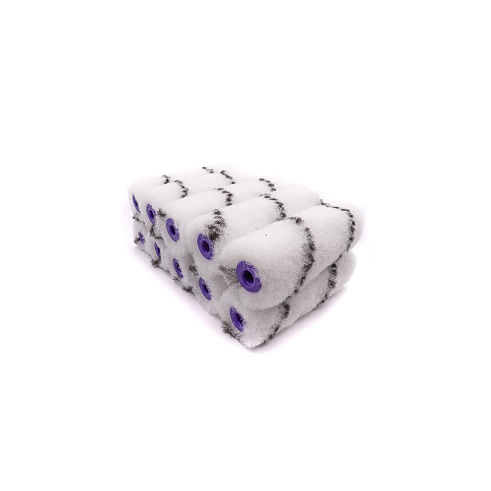 Cottam Nylon Paint Roller Sleeves (Medium Pile) X10 | Mini / Small 4 Inch | Solvent Resistant Roller Sleeves | The Mini Rollers For Painting 5026204005707