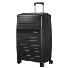 American Tourister Sunside Spinner 77 Expandable, 4.5 KG, 106/118L, Black