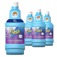Flash Powermop Refill Liquid, Floor Cleaner, French Lavender, 5 Litres (1.25 L x 4)