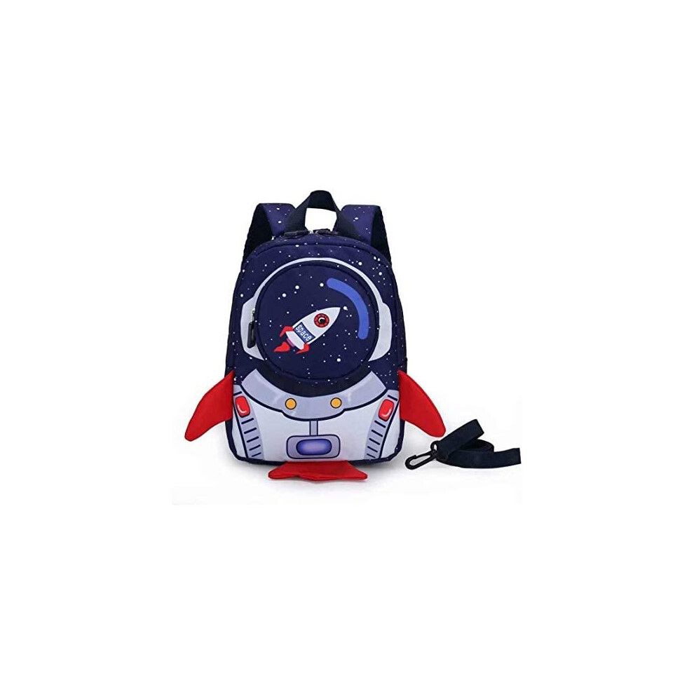 Boys Girls Babies Toddler Backpack with Leash reins, Waterproof Children's Backpack Rucksack for 1-3 Years Rocket Shape Kids backpack for Nursery