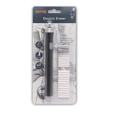 Artme Electric Eraser Automatic Portable Rubber, 22pcs refills included (2.3mm and 5mm), Work With Pencils. Fast, Clean, Efficient Draft, Sketch,