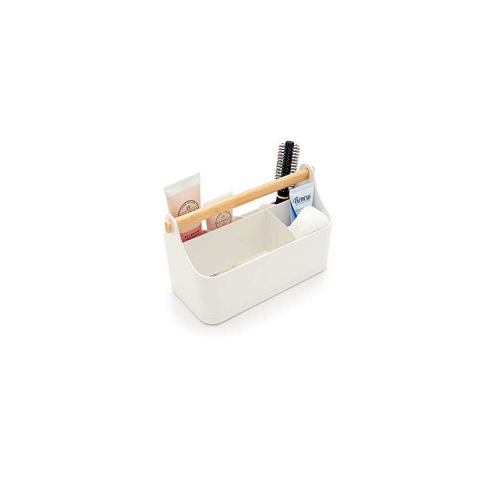 simplywire - Makeup Storage Organiser - Bathroom Caddy - White