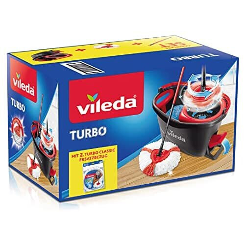 Vileda Vileda Turbo Box, Red/Black/White, Set 1