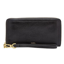 Fossil Women's Logan RFID Zip Around Clutch Wallet 19.7 cm L x 1.9 cm W x 10.2 cm H