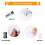 Vicloon Geometry Compass Set, 10pcs Maths Set in Carry Case, Educational Supplies wiht 2 Types Drawing Compasses, Maths Protractor Set, Ruler Set 5