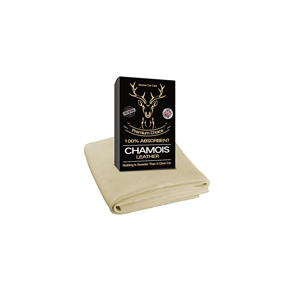 Chamois Leathers For Cars, Lesasas Car Drying Towel, Square 60 X 40 Cm Auto Cleaning Cloth, Fast Drying - High Absorbent, Car Shammy Leather For 759663493253