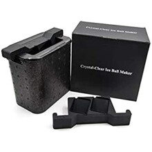 MALAYAS Ice Cube Trays,Black Silicone Giant Ice Ball Cube Maker Use for Whiskey Particles,Best for Freezer,Water,Whiskey,Cocktail and Other
