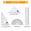 Vicloon Geometry Compass Set, 10pcs Maths Set in Carry Case, Educational Supplies wiht 2 Types Drawing Compasses, Maths Protractor Set, Ruler Set 4