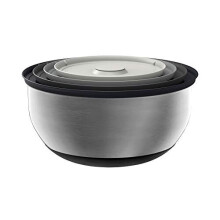 Ciotola - JOSEPH JOSEPH - 95025 - Acciaio inox 18/8 - Argento - Set di 4 ciotole fondo piatto