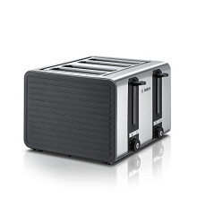 Bosch TAT7S45 4slice(s) 1800W Black, Stainless steel toaster