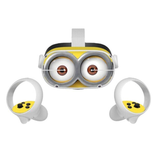 (A) Cute Cartoon Wrap Cover for Oculus Quest 2 Accessories