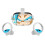 (A) Cute Cartoon Wrap Cover for Oculus Quest 2 Accessories 11