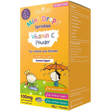 Natures Aid Mini Drops Sprinkles Vitamin C Powder for Infants & Children 90g