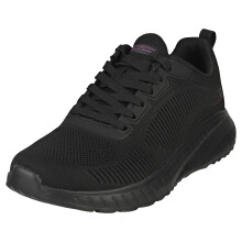Skechers Bobs Squad Chaos Womens Casual Trainers in Black Black - Size 6 UK