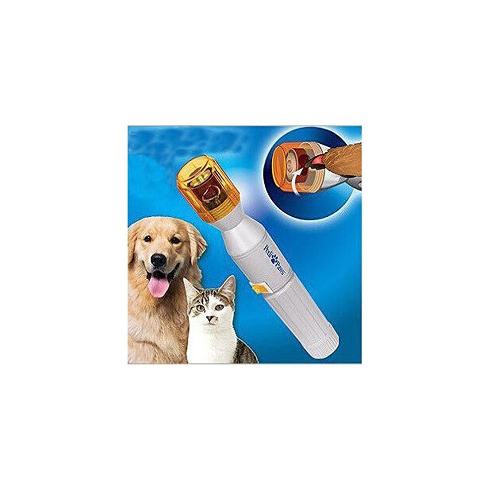 FakeFace Battery Powered Safe Auto Electric Pet Nail Clippers Trimmer Dog Cat Gentle Claw Paw Care Grinder Grooming Drill File Kit Nail Gent