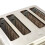 Haden Haden Salcombe Toaster - Electric Stainless-Steel Toaster with Reheat and Defrost Functions - Four Slice, 1900-2300W, Cream & Copper - CE05 5