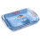 Pyrex Pyrex Classic 2 Piece Rectangular Glass Baking Roasting Bake Roaster Dish Set 1