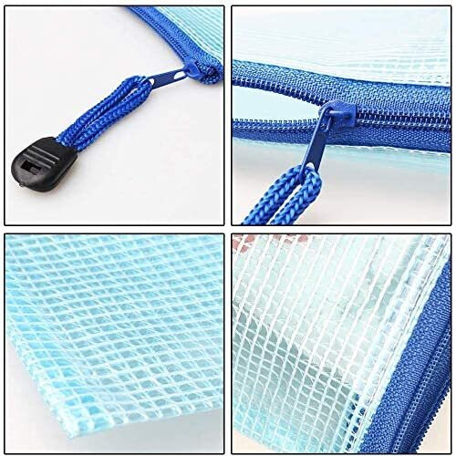 KAHEIGN 24Pcs Plastic Wallets, A4 File Zipper Bags Document Folder Plastic Wallet Folder Extra Thick Zip Lock Bags for File Storage 2