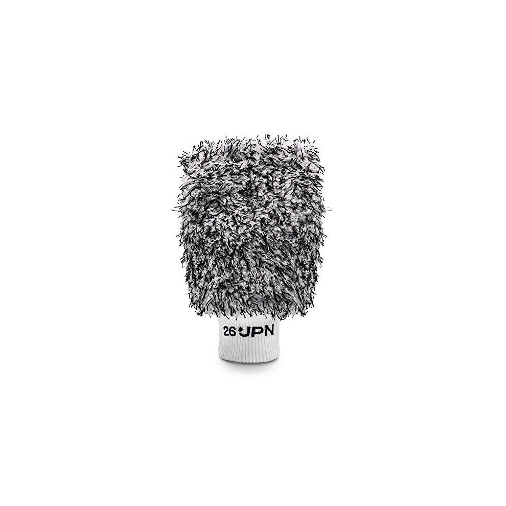 26Jpn Microfibre Wash Mitt - Microfiber Car Wash Mitt, Detailing Wash Mitt, Plush Microfiber Mitt 5060714180202