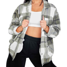 (13 Years, Khaki Check) Kids Girls Plain & Check Print Jackets Coat 7-13