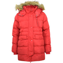 (13 Years, Red) Girls Boys Red Fashion Padded Casual School Jacket