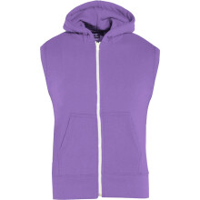 Kids Girls Boys Plain Gilet Fleece Hoodie Jacket