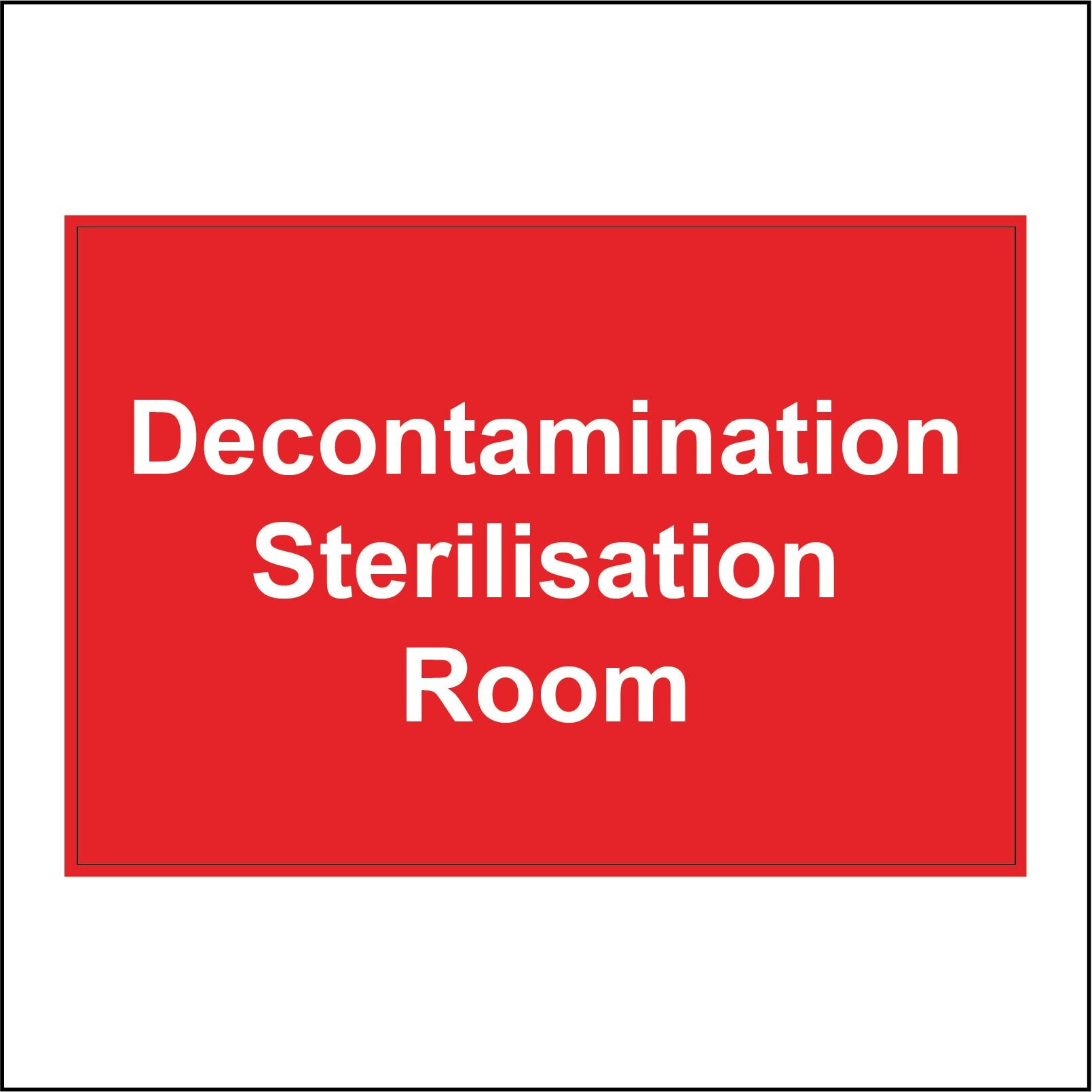 Decon Storage Sign (300 x 200mm - 12 x 8, F - 5mm Heavy Duty Foamex Foamboard) HA234 ...