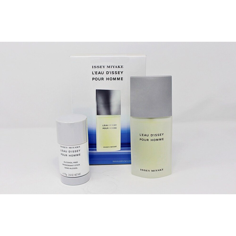 L'EAU D'ISSEY by ISSEY MIYAKE for Men 2 pcs SET 2.5 oz EDT Spray + Deodorant